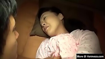 Sexy Japanese Mom Gets Fucked In Front Of Her Husband