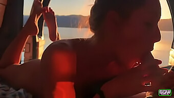 Amateur Couple Enjoys Public Oral Sex In Their New Camper