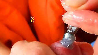 Pia Inserts A Urethra Plug And Performs An Exceptional Handjob