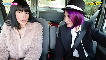 Sugarbabestv Presents A Steamy Lesbian Encounter In A Taxi