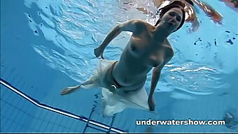 Underwater Beauty: Andrea'S Captivating Swim Session