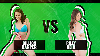 Filthy Rich Battle: Riley Reid Vs. Dillion Harper In A Deepthroat Competition