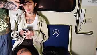 Young Russian Teen Gets Public Blowjob And Doggy Style Sex On The Train