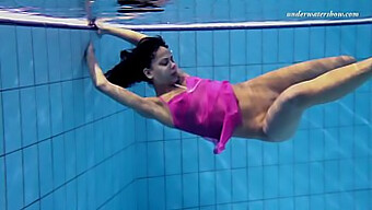 Zlata, The Captivating Swimmer, In An Underwater Adventure