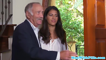 Victoria Valencia Rides An Older Man'S Cock In Her Mexican Pussy