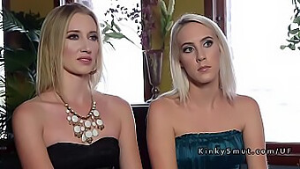 Three sexy blondes engage in hardcore anal sex and BDSM