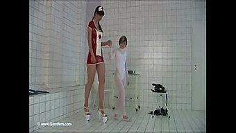 Tall And Petite Women Indulge In Bdsm Dance Fetish (With Music By Clairvoyance Bell)