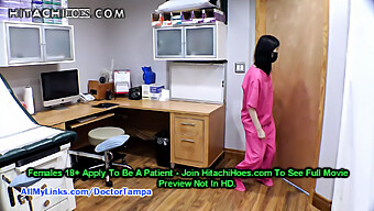 Slender Asian Nurse Alexandria Wu Secretly Enters The Examination Room And Pleasures Herself With A Hitachi Wand.