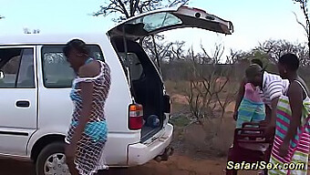 African savanna orgy with wild group sex and deepthroat action