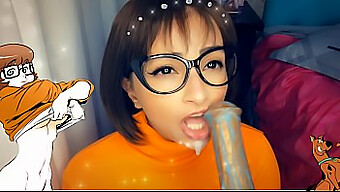 Velma Takes On The Challenge Of A Monster'S Creampie In This Steamy Video