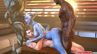 Liara T'Soni นางเอกนมโตสนุกกับการมีเพศสัมพันธ์ทางทวารหนักที่รุนแรง