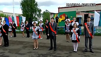 Russian Schoolgirls' Dance Performance Caught On Camera