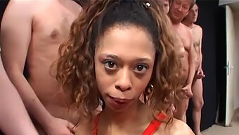 Skinny African Teen Angela Brazil Gets Pounded In Anal Orgy