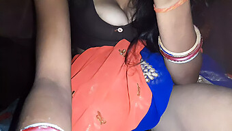 Young Indian Bride Enjoys Passionate Lovemaking With Her Husband