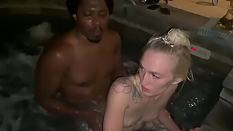 Victoria Gracen Has Fun With Daddy Panda In A Hot Tub