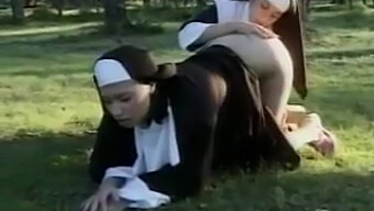 Homemade Lesbian Encounter Between Nuns And Devilish Acts