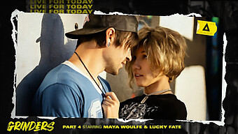 Lucky Fate And Maya Woulfe In Doggy Style And Cowgirl Action